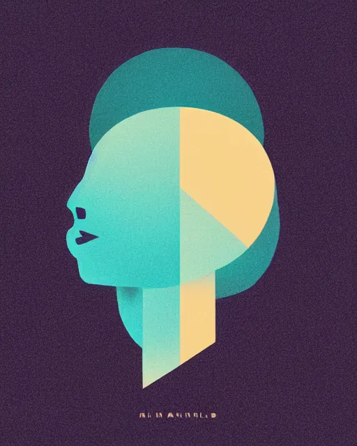 Prompt: minimalist logo icon for a wandering mind, one person, brain filter attention puzzle, retro psychology, victo ngai, kilian eng, lois van baarle