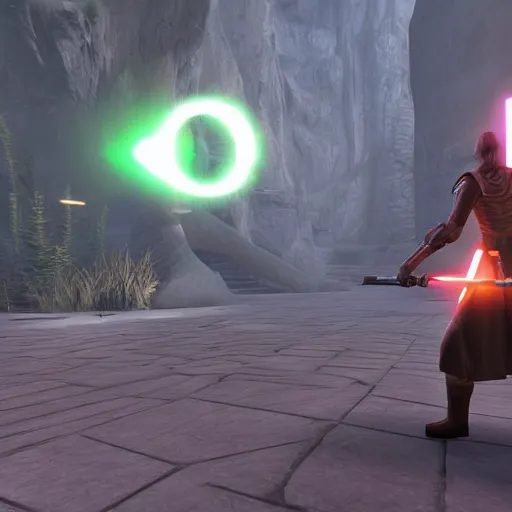 Prompt: a jedi rpg game rendered in unreal engine 5