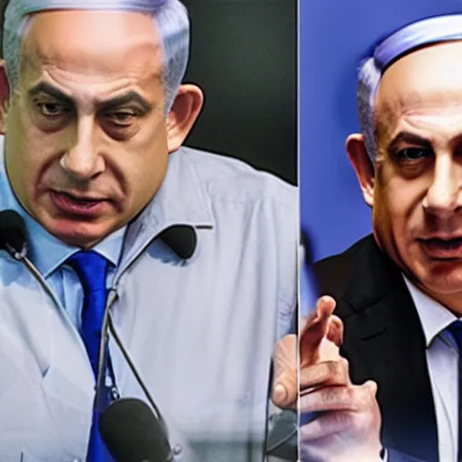 Image similar to benjamin netanyahu as a terrorist