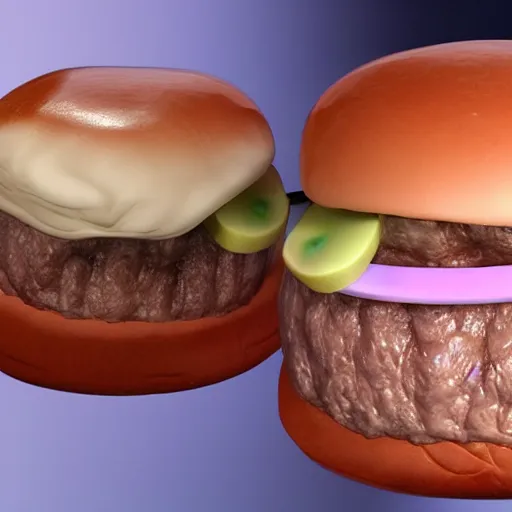 Image similar to a blobfish burger, lifelike, extremely detailed, 8k resolution