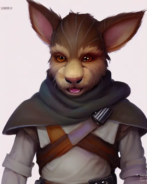 Image similar to character concept art of a cute young male anthropomorphic starwars furry | | cute - fine - face, pretty face, key visual, realistic shaded perfect face, fine details by stanley artgerm lau, wlop, rossdraws, james jean, andrei riabovitchev, marc simonetti, and sakimichan, trending on artstation