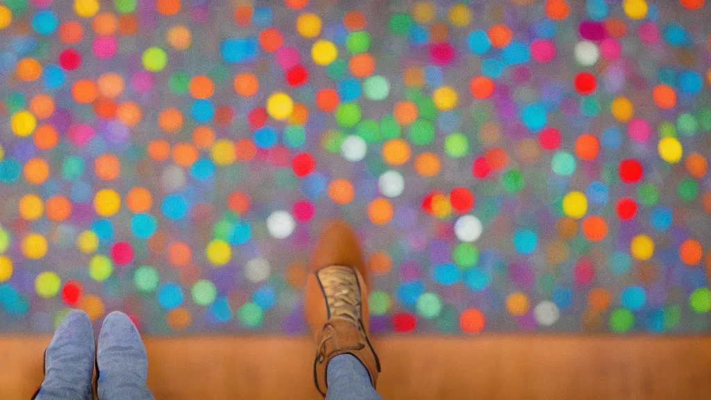 Image similar to bokeh dulcet mitten floor in a bright lobby, iso 2 0 0