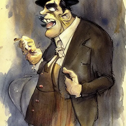 Image similar to the drunk french baron by peter de seve