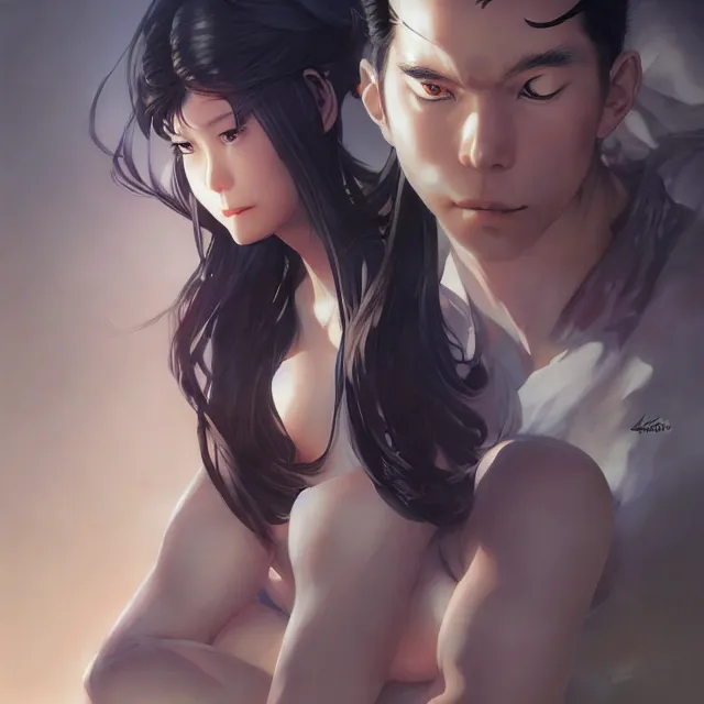 Prompt: komi san by stanley artgerm lau, wlop, rossdraws, frank frazetta, andrei riabovitchev, marc simonetti