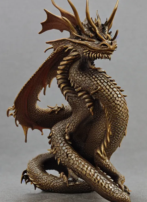 Image similar to 80mm, resin detailed model figure of dragon bronze