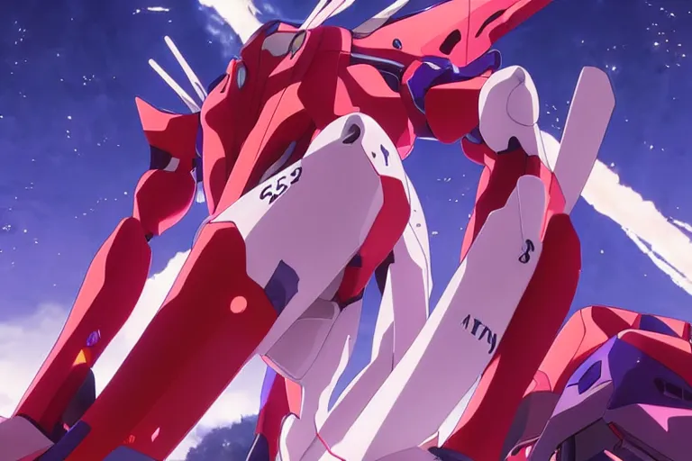 Image similar to evangelion's third impact, in the style of wlop, illustration, epic, fantasy, hyper detailed, smooth, unreal engine, sharp focus, ray tracing