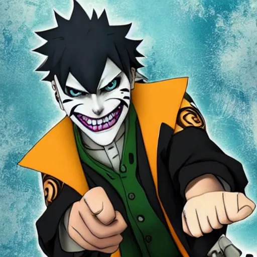 Image similar to Joker looks like Naruto