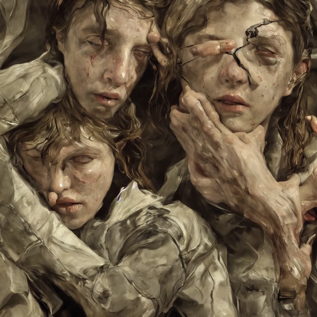 Prompt: high quality high detail painting by lucian freud, jenny savile, john singer sargent, last of us concept art, hd