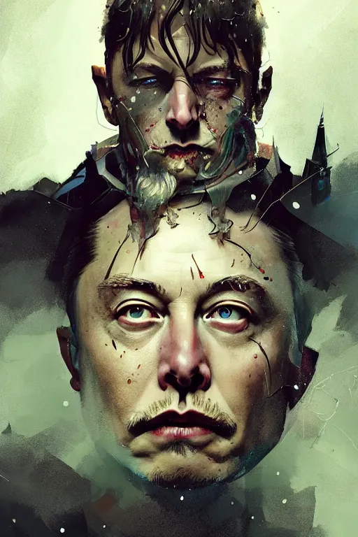 Prompt: elon musk, sorcerer, lord of the rings, tattoo, decorated ornaments by carl spitzweg, ismail inceoglu, vdragan bibin, hans thoma, greg rutkowski, alexandros pyromallis, perfect face, fine details, realistic shaded