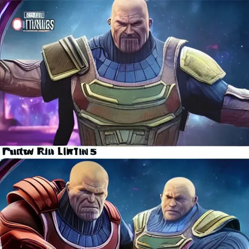 Prompt: putin vs thanos in apex legends