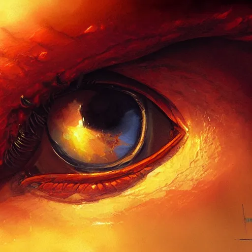 Prompt: a painting of the eyes of the sun by marc simonetti, high detail, trending on artstation