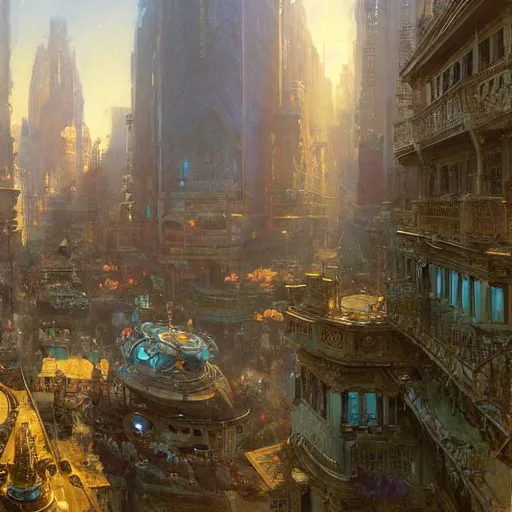 Prompt: detailed cinematic wide shot of world city, ultra realistic, spring light, painting by gaston bussiere, craig mullins, j. c. leyendecker