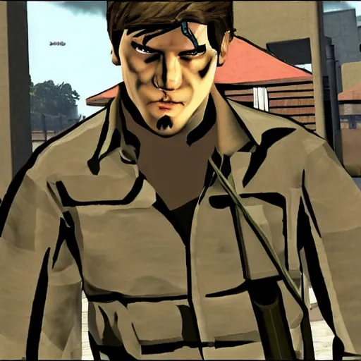 Image similar to solid snake in gta san andreas