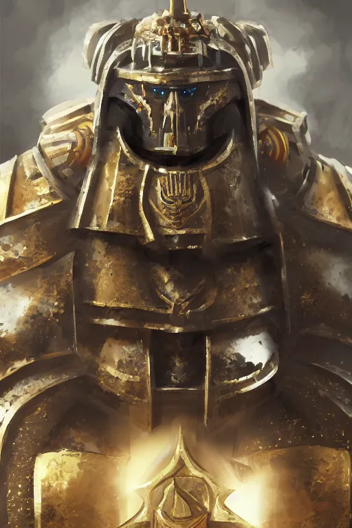 Image similar to armor portrait heros warhammer 4 0 k horus heresy fanart - the primarchs emperor by johannes helgeson animated with vfx concept artist & illustrator global illumination ray tracing hdr fanart arstation zbrush central hardmesh 8 k octane renderer comics stylized