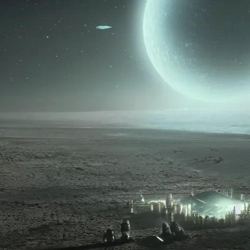 Image similar to night on alderaan, mysterious, 4k, cinematic, movie still, distance shot, beautiful