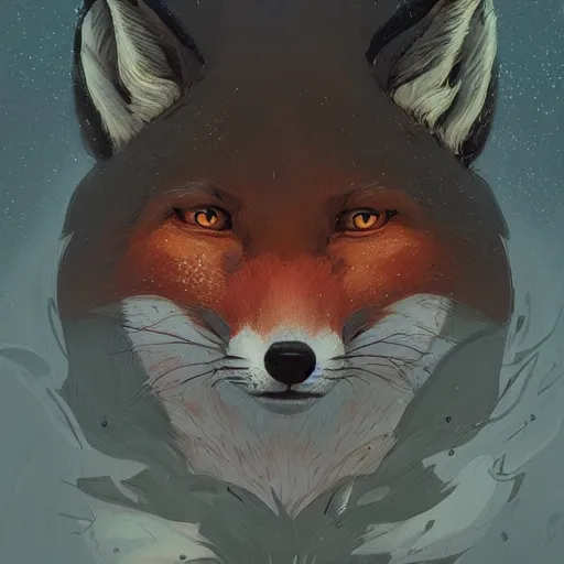 Prompt: a detailed portrait of a fox wizard, by victo ngai and greg rutkowski, digital art, realistic painting, very detailed, fantasy, dnd, character design, trending on artstation