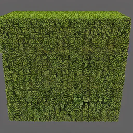 Prompt: a square bush from a 3d play station PS1 horror game, pixelated, retro