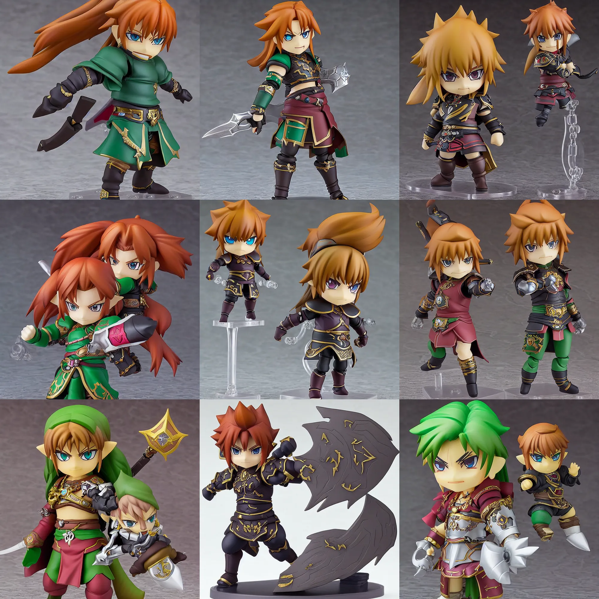 Prompt: ganondorf, an anime nendoroid of ganondorf, figurine, detailed product photo