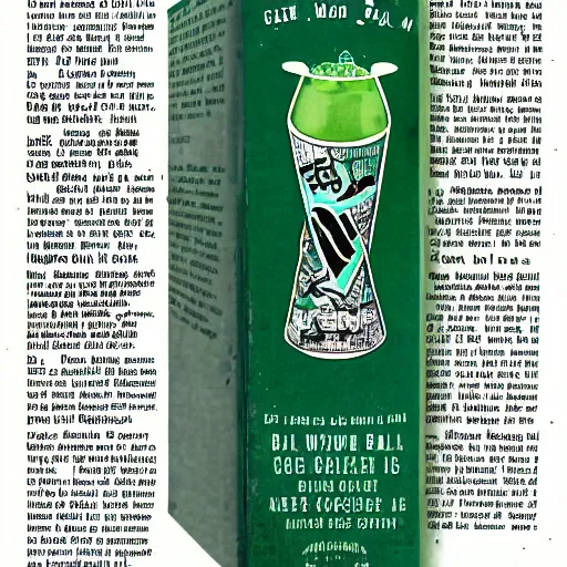 Image similar to color picture of Mountain Dew Baja Blast from 1970's cookbook