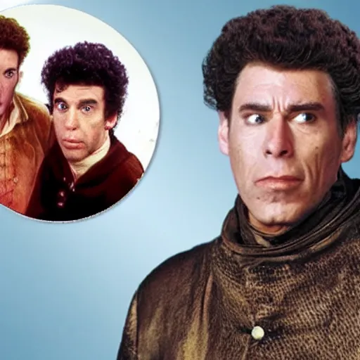 Image similar to kramer from seinfeld in the world of a song of ice and fire