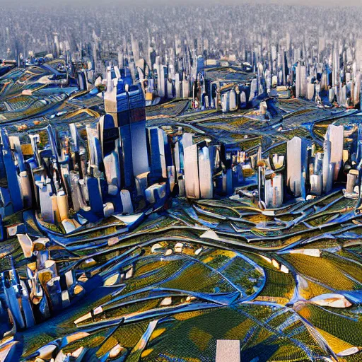 Prompt: futuristic sao paulo, hyperdetailed, 8 k, volumetric light, sunny day