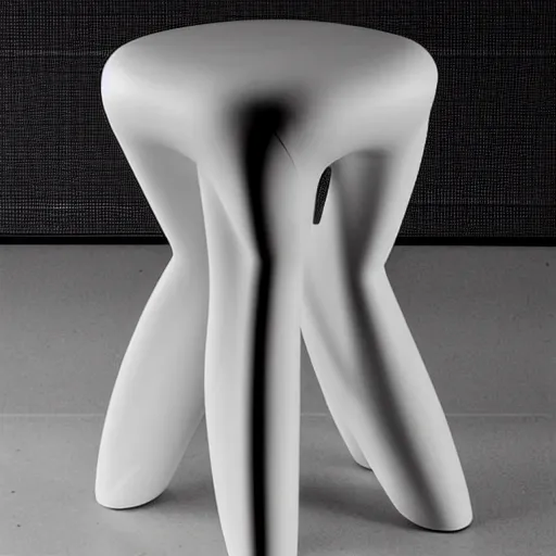 Image similar to the cyberpunk stool by tadao ando