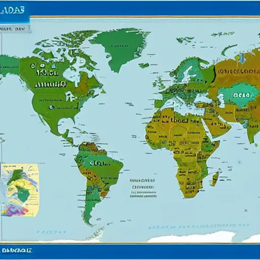 Prompt: Map of the world in 2035