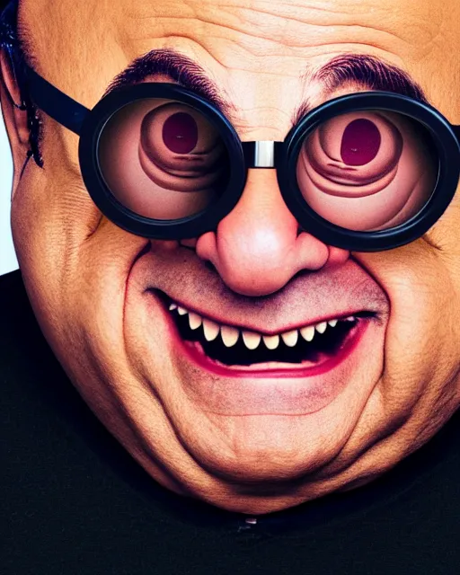 Image similar to Danny DeVito as Dr. Robotnik, cinematic, Dr. Eggman studio light, 8K