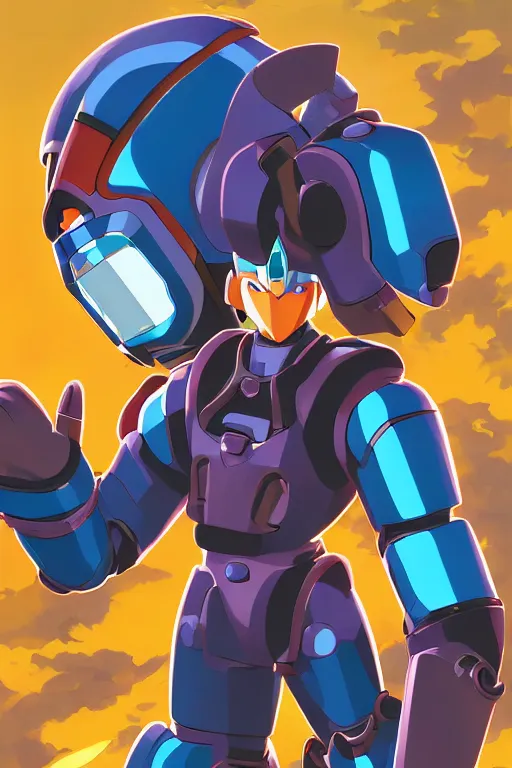 Image similar to robot ninja mask helmet megaman x zero rockman 2 0 2 2 switch game boss legacy collection fanart artsation, art gta 5 comics, behance hd by jesper ejsing, by rhads, makoto shinkai and lois van baarle, ilya kuvshinov, rossdraws global illumination ray tracing