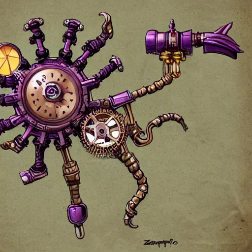 Prompt: steampunk zerg