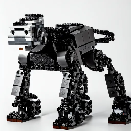 Prompt: boston dynamics atlas robot as a lego set, dramatic lighting