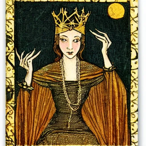 Image similar to beautiful young medieval queen by dorothy lathrop