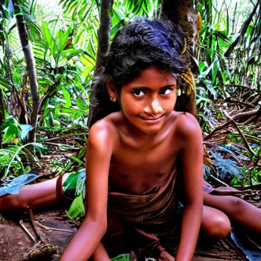 Image similar to sri lankan jungle girl photo