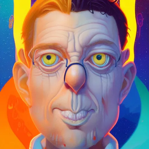 Image similar to lucky pixel portrait by gaston bussierre and charles vess and james jean and erik jones and rhads, inspired by rick and morty, epic, funny, huge scale, beautiful fine face features, intricate high details, sharp, ultradetailed