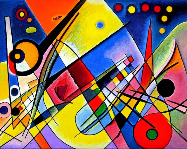 Image similar to a painting by kandinsky