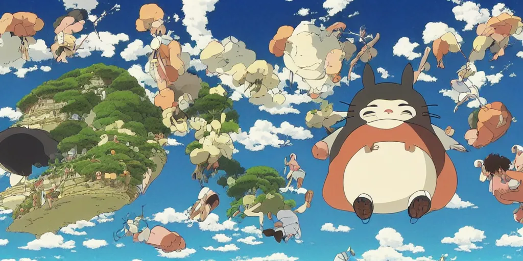 Prompt: The birth of all creation, super wide angle, by Studio Ghibli