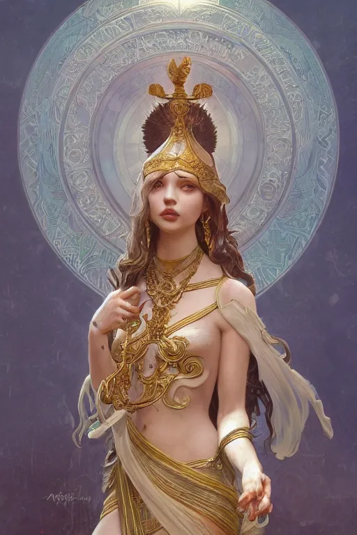 Image similar to ultra realistic illustration, a jade statue of hannah murray as the goddess artemis, intricate, elegant, highly detailed, digital painting, artstation, concept art, smooth, sharp focus, illustration, art by artgerm and greg rutkowski and alphonse mucha