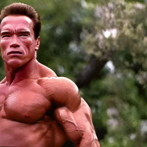 Image similar to Arnold Schwarzenegger as Homelander on The Boys