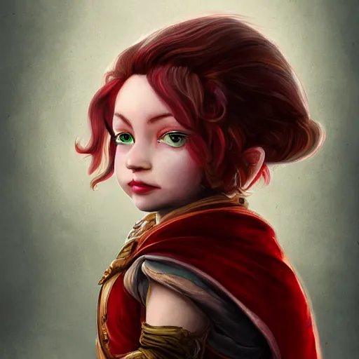 Image similar to a stunning portrait of a short halfling rouge, digital art trending 4 k