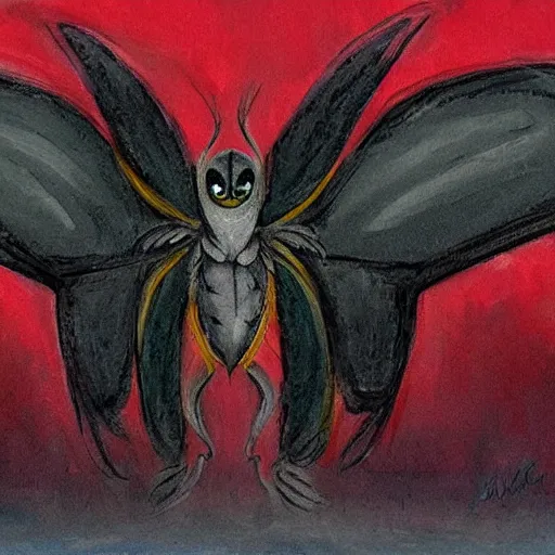 Prompt: mothman