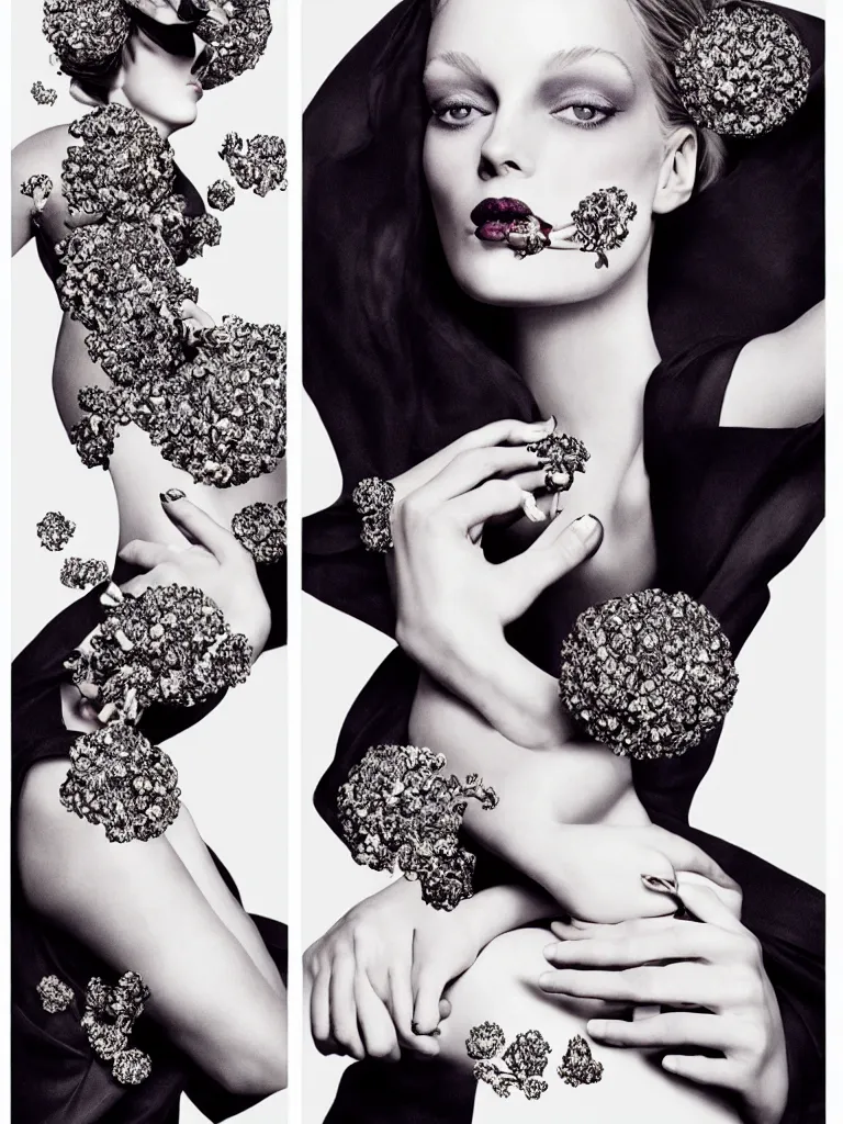 Image similar to fragrance advertising campaign by richard avedon, highly detailed, intricate