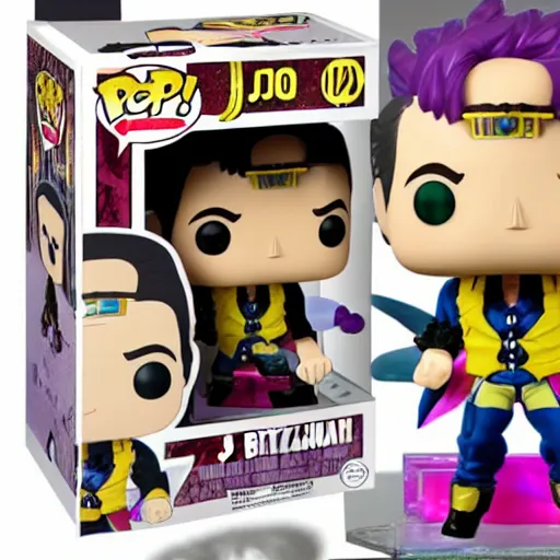 Image similar to jojos bizarre adventure, funko pop