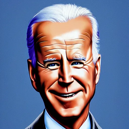 Prompt: lofi portait of joe biden, Pixar style, by Tristan Eaton Stanley Artgerm and Tom Bagshaw.