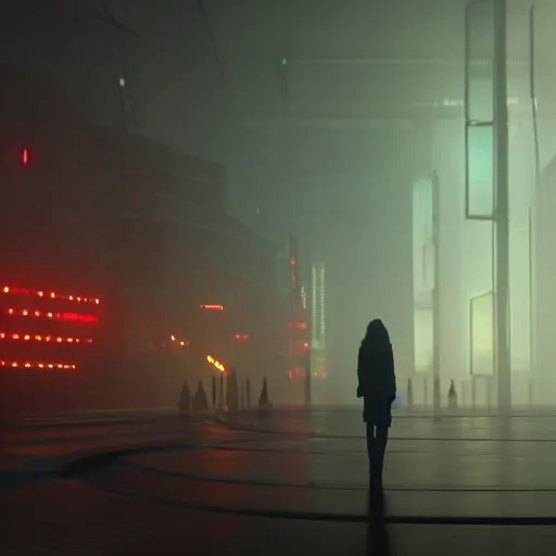 Image similar to photorealistic blade runner 2049 aesthetic