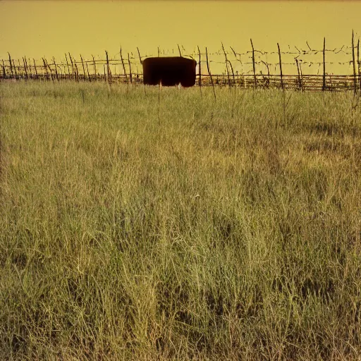 Image similar to photo, wyoming, barbed wire fence, kodak ektachrome 1 2 0, 2 6 mm,