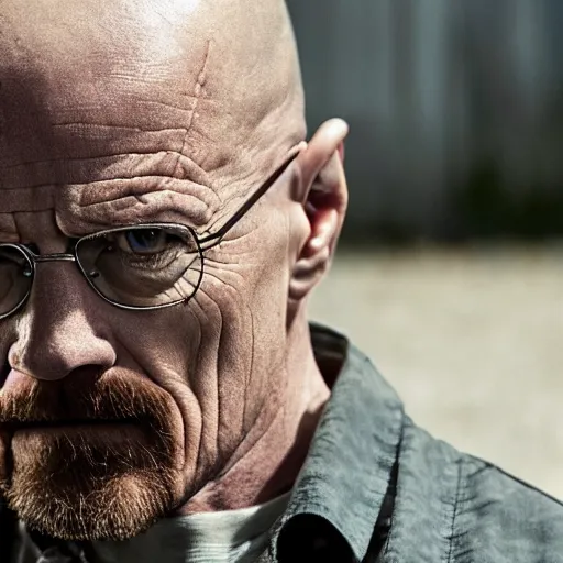 Image similar to Walter White in The Walking Dead 4k detail