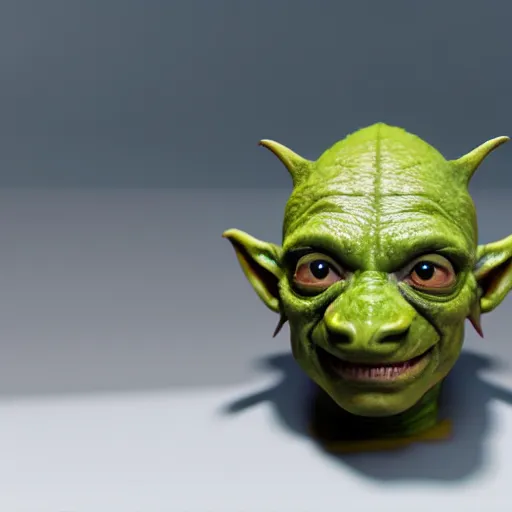 Prompt: a goblin, realistic, award winning render, studio lighting, detailed, 8k, HD, 3d, hyper realistic, octane render, cycles render,