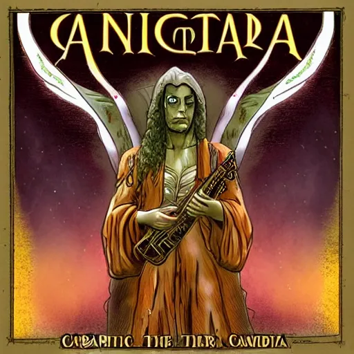 Image similar to vigo the carpathia in the style of coheed and cambria