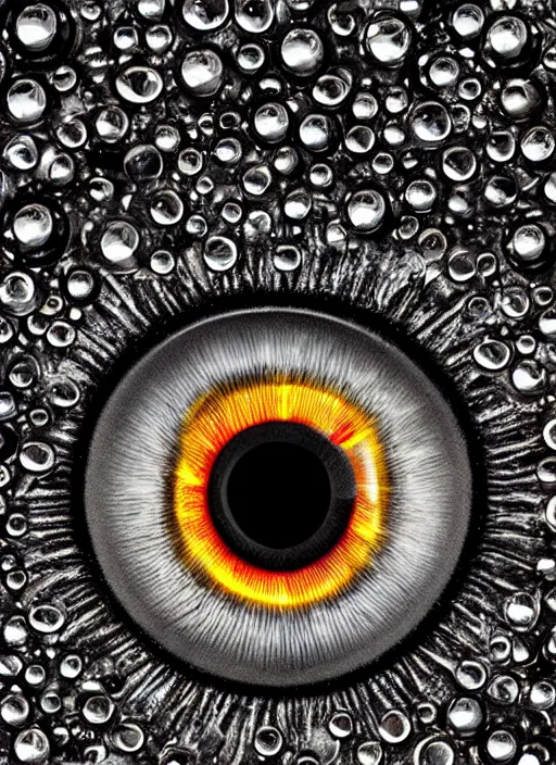 Image similar to macro human eyes!, black centered dot pupil, circle iris, happy smiling human eyes, round iris, eyelashes, tired half closed, advanced art, art styles mix, from wikipedia, eye relections, hd macro photograph, montage of grid shapes