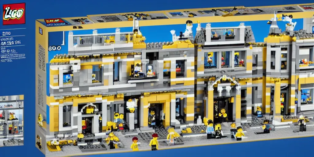 Image similar to mar - a - lago fbi raid lego set